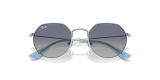Ray-ban Rj 9565s Junior  Unisex Silver Squared Sunglasses