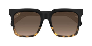 Maui Jim Rooftops Mj0898s Unisex Black Squared Sunglasses