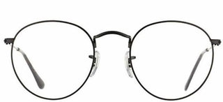 Ray-Ban ROUND METAL RX 3447V unisex Black Round Eyeglasses