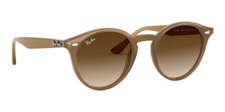 Ray-Ban ROUND RB 2180F ASIAN FIT men Brown Round Sunglasses