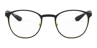 Ray-Ban ROUND RX 6355 unisex Black Geometric Eyeglasses