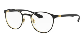 Ray-Ban ROUND RX 6355 unisex Black Geometric Eyeglasses