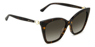 Jimmy Choo RUA/G/S women Havana Butterfly Sunglasses
