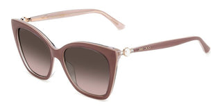 Jimmy Choo RUA/G/S women Brown Butterfly Sunglasses