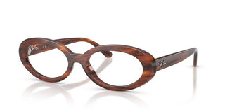 Ray-Ban RX 2223V women Havana Oval Eyeglasses