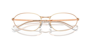 Ray-ban Rx 3734v Unisex Rose Gold Geometric Eyeglasses