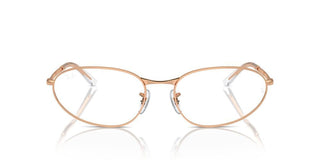 Ray-ban Rx 3734v Unisex Rose Gold Geometric Eyeglasses
