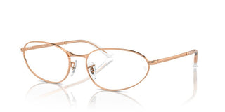 Ray-ban Rx 3734v Unisex Rose Gold Geometric Eyeglasses