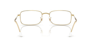 Ray-ban Rx 3746v Unisex Gold Rectangle Eyeglasses