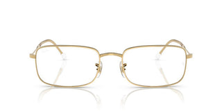 Ray-ban Rx 3746v Unisex Gold Rectangle Eyeglasses