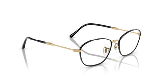 Ray-ban Rx 3749v Women Black Oval Eyeglasses