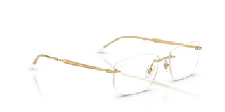 Ray-ban Rx 3768v Unisex Gold Rectangle Eyeglasses