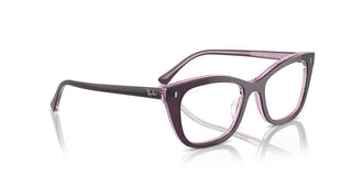 Ray-ban Rx 5433 Unisex Violet Squared Eyeglasses