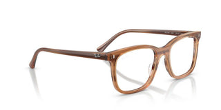 Ray-Ban RX 5446 unisex Brown Squared Eyeglasses