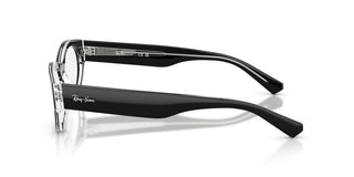Ray-Ban RX 5447 unisex Black Oval Eyeglasses