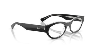 Ray-Ban RX 5447 unisex Black Oval Eyeglasses
