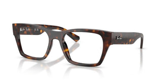 Ray-Ban RX 5448 unisex Havana Squared Eyeglasses