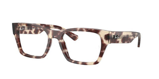 Ray-ban Rx 5448 Unisex Havana Squared Eyeglasses