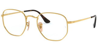 Ray-Ban RX 6448 unisex Gold Geometric Eyeglasses