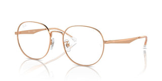 Ray-ban Rx 6517d Unisex Rose Gold Round Eyeglasses