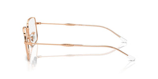 Ray-ban Rx 6520 Unisex Rose Gold Squared Eyeglasses