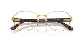 Ray-Ban RX 6543 unisex Gold Round Eyeglasses