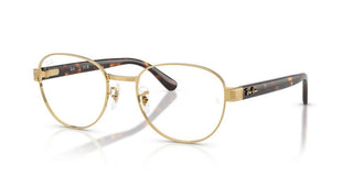 Ray-Ban RX 6543 unisex Gold Round Eyeglasses