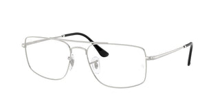 Ray-Ban RX 6579 unisex Silver Geometric Eyeglasses