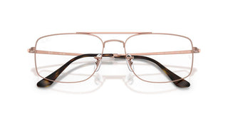 Ray-Ban RX 6579 unisex Rose gold Geometric Eyeglasses