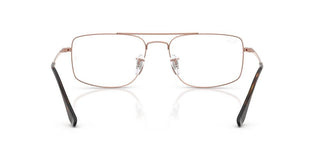 Ray-ban Rx 6579 Unisex Rose Gold Geometric Eyeglasses