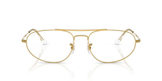 Ray-Ban RX 6645 unisex Gold Pilot Eyeglasses