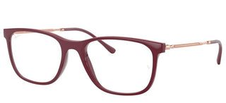 Ray-ban Rx 7244 Unisex Red Squared Eyeglasses
