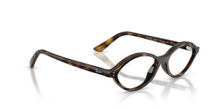 Ray-Ban RX 7265 unisex Havana Oval Eyeglasses