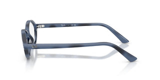 Ray-Ban RX 7265 unisex Havana Oval Eyeglasses