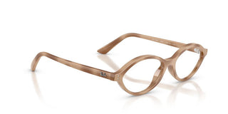 Ray-Ban RX 7265 unisex Brown Oval Eyeglasses
