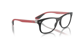 Ray-ban Rx 7307m Unisex Black Squared Eyeglasses