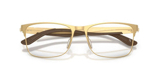 Ray-Ban RX 7550 unisex Gold Squared Eyeglasses