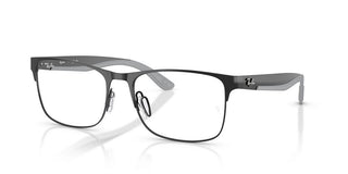Ray-ban Rx 7550 Unisex Black Squared Eyeglasses