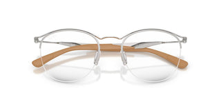 Ray-Ban RX 7553 unisex Silver Round Eyeglasses
