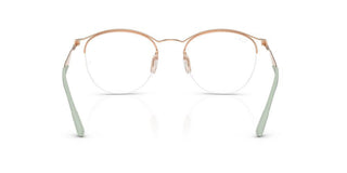 Ray-ban Rx 7553 Unisex Rose Gold Round Eyeglasses