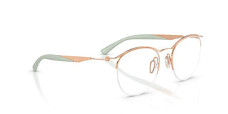 Ray-ban Rx 7553 Unisex Rose Gold Round Eyeglasses