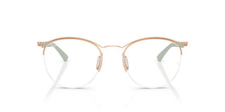Ray-ban Rx 7553 Unisex Rose Gold Round Eyeglasses
