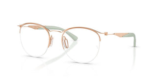 Ray-ban Rx 7553 Unisex Rose Gold Round Eyeglasses