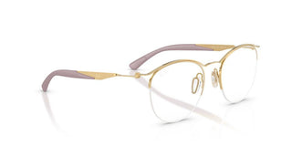Ray-Ban RX 7553 unisex Gold Round Eyeglasses