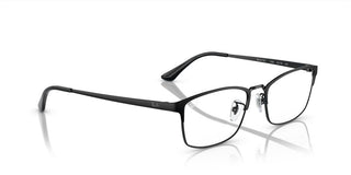 Ray-ban Rx 8772d Unisex Black Squared Eyeglasses