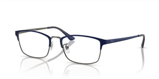 Ray-ban Rx 8772d Unisex Blue Squared Eyeglasses