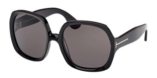 Tom Ford Saffron Ft1221 Unisex Black Geometric Sunglasses