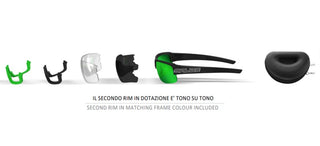 Salice Salice 017 Unisex White Sports Sunglasses