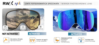 Salice SALICE 102 OTG unisex White Shield Goggle