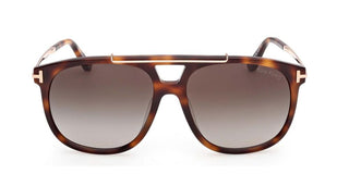 Tom Ford SAM-02 FT1306 unisex Havana Pilot Sunglasses
